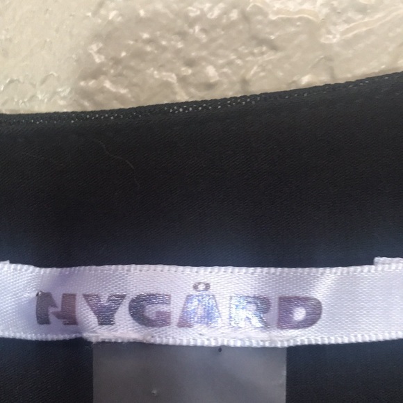 NYGARD Jersey Knit Chiffon Overlay with Crisscross Back Yoke and Side Vents - Picture 12 of 15